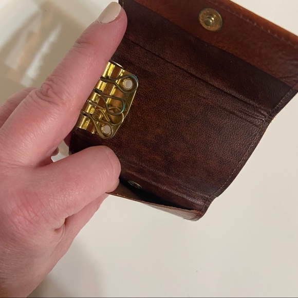 Vintage Pocket Key Holder Steerhide - Picture 11 of 12